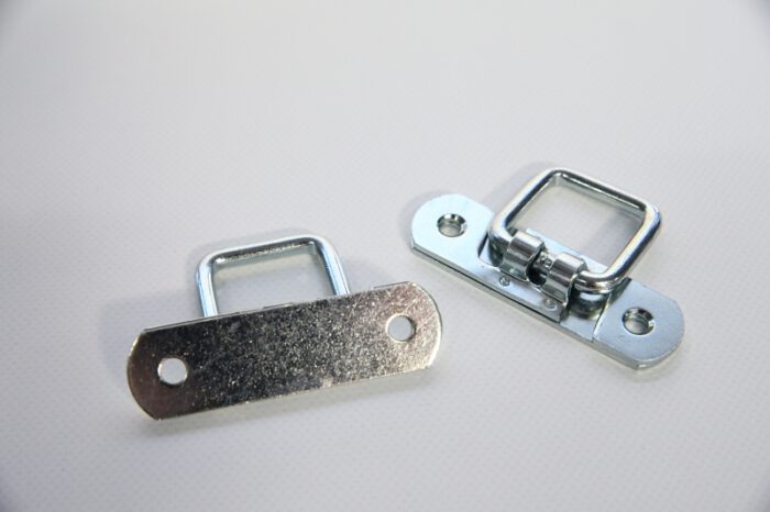 10 X Riemenkrampe Groß Für Schlitzösen Höhe=25 Mm Verzinkt - Krampe